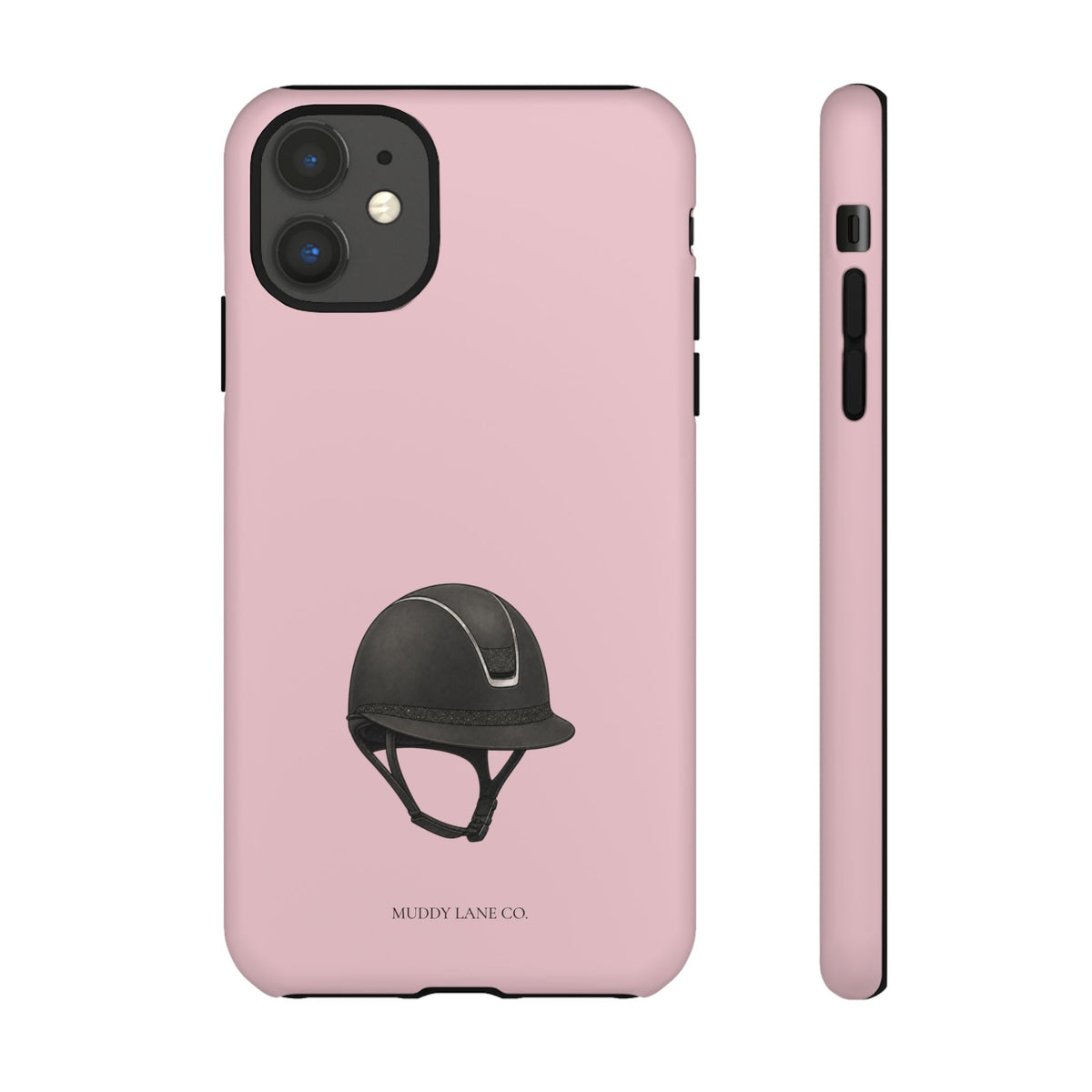 Riding Helmet Tough Phone Case in Soft Rosette Pink Matte