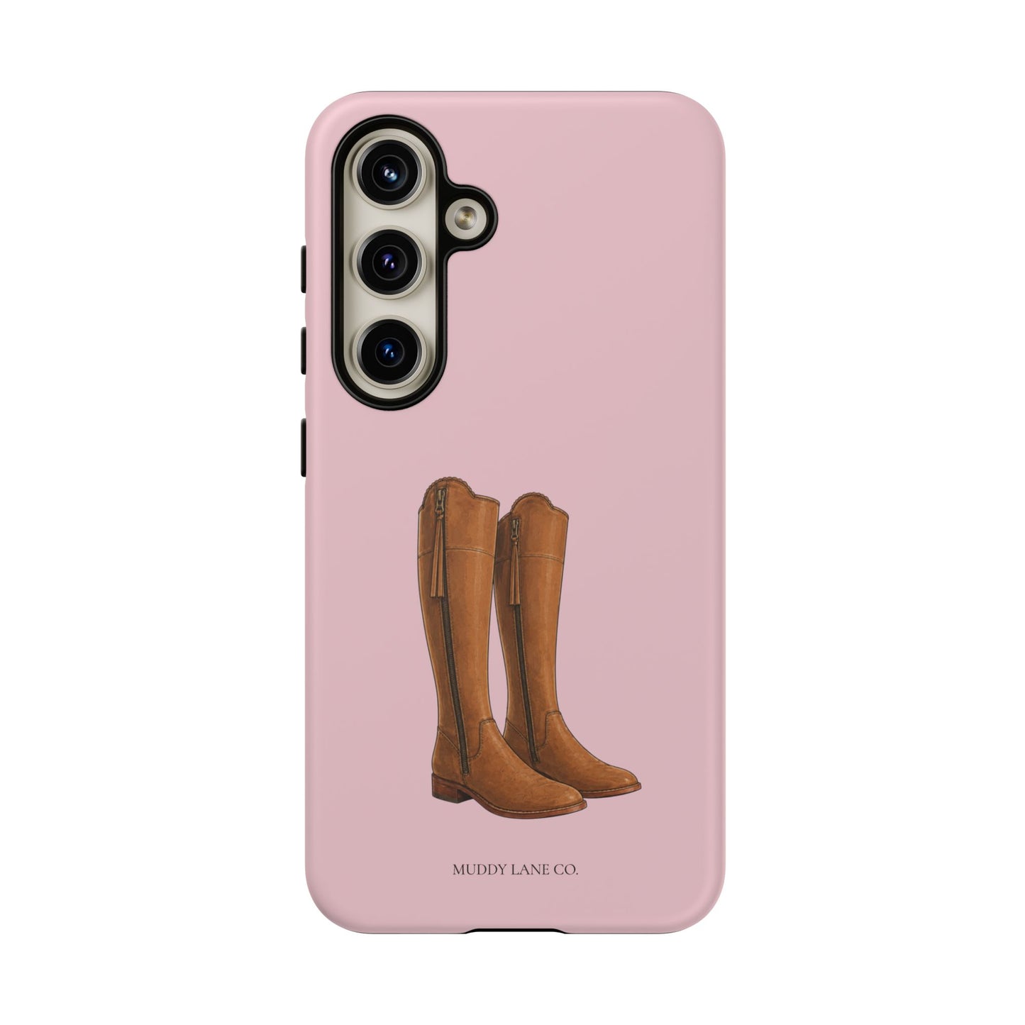 Riding Boots Tough Phone Case in Soft Rosette Pink Matte