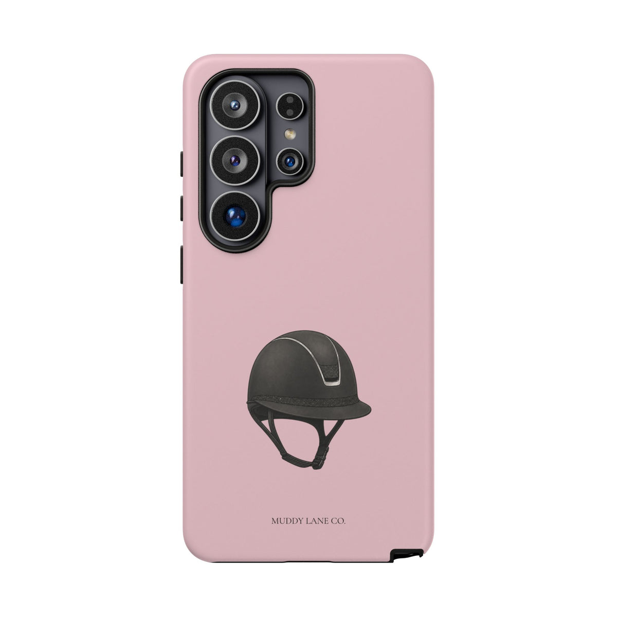 Riding Helmet Tough Phone Case in Soft Rosette Pink Matte