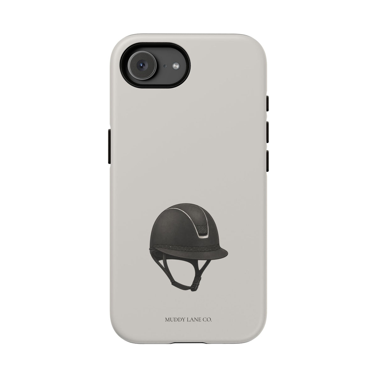 Riding Helmet Tough Phone Case in Soft Grey Matte