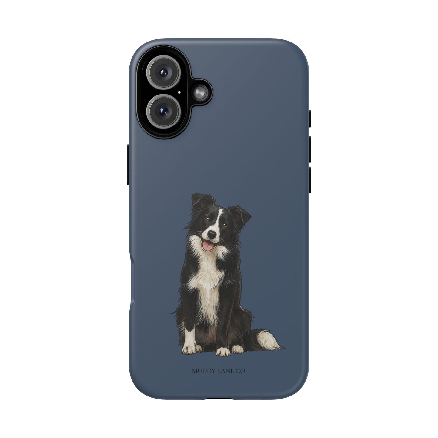 Border Collie Tough Phone Case in Deep Navy Matte