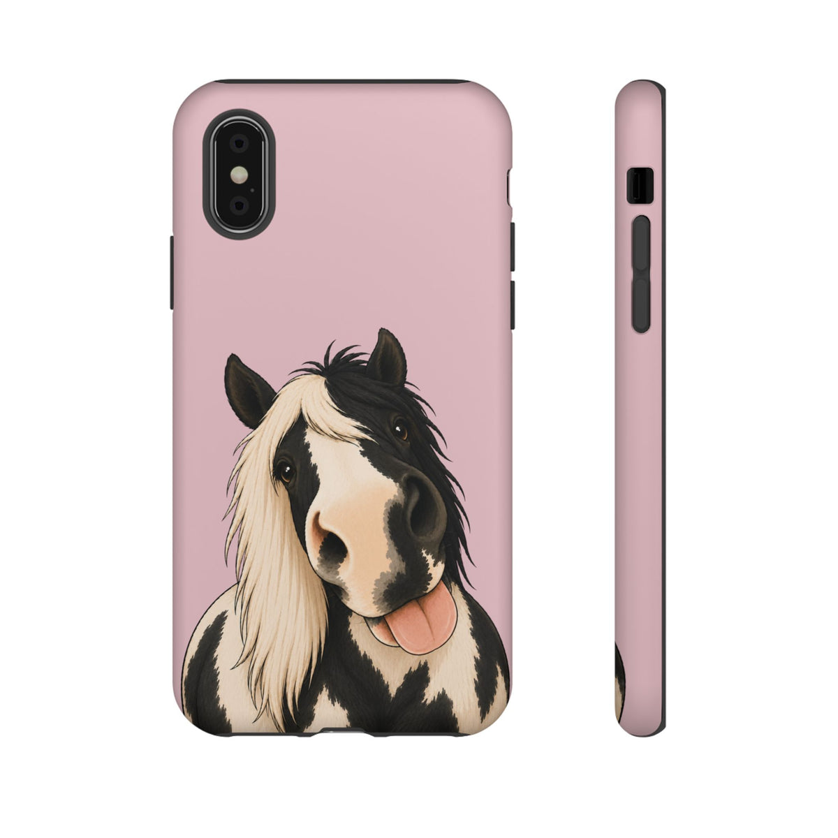 Cheeky Cob Tough Phone Case in Soft Rosette Pink Matte