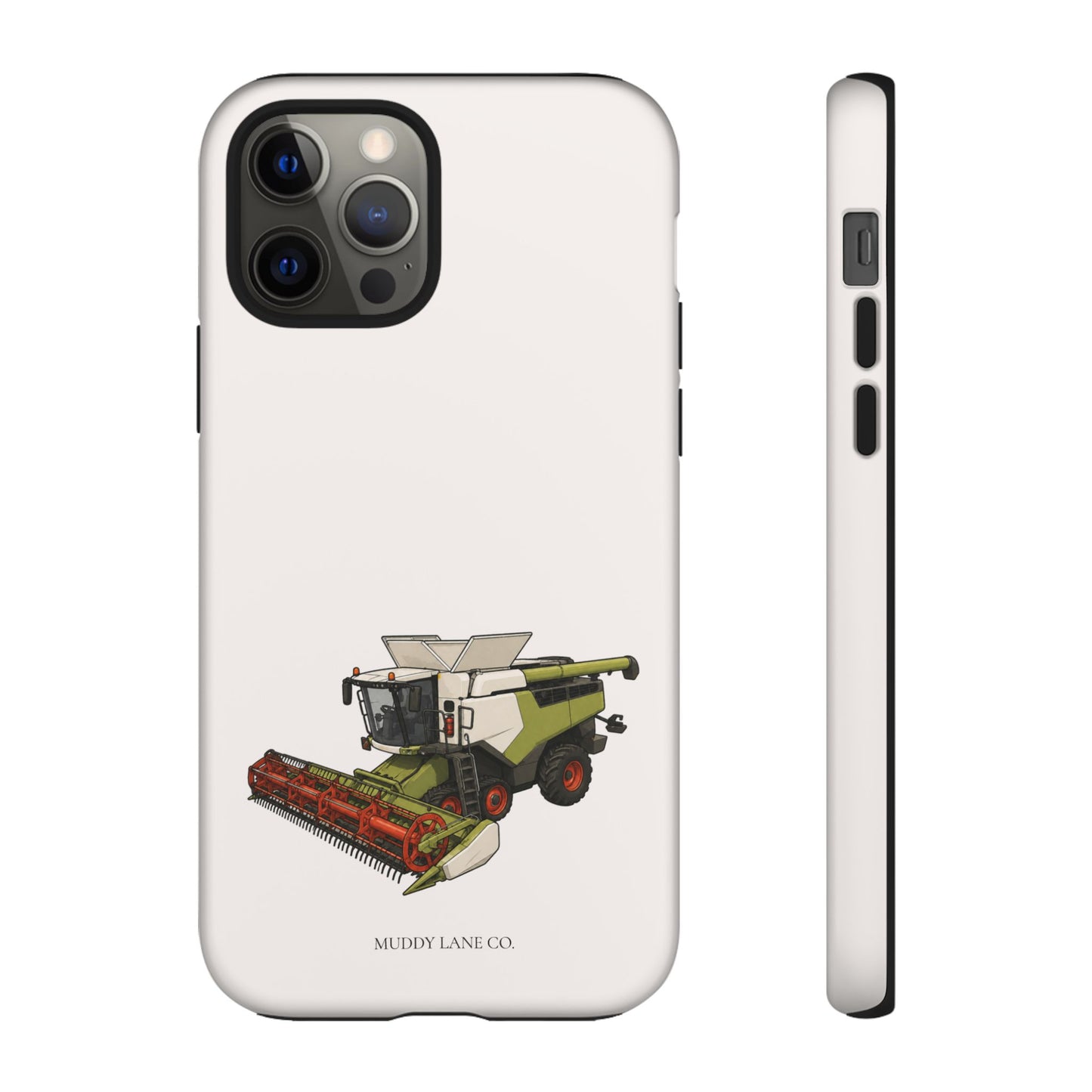 Combine Harvester Tough Phone Case in Warm Cream Matte