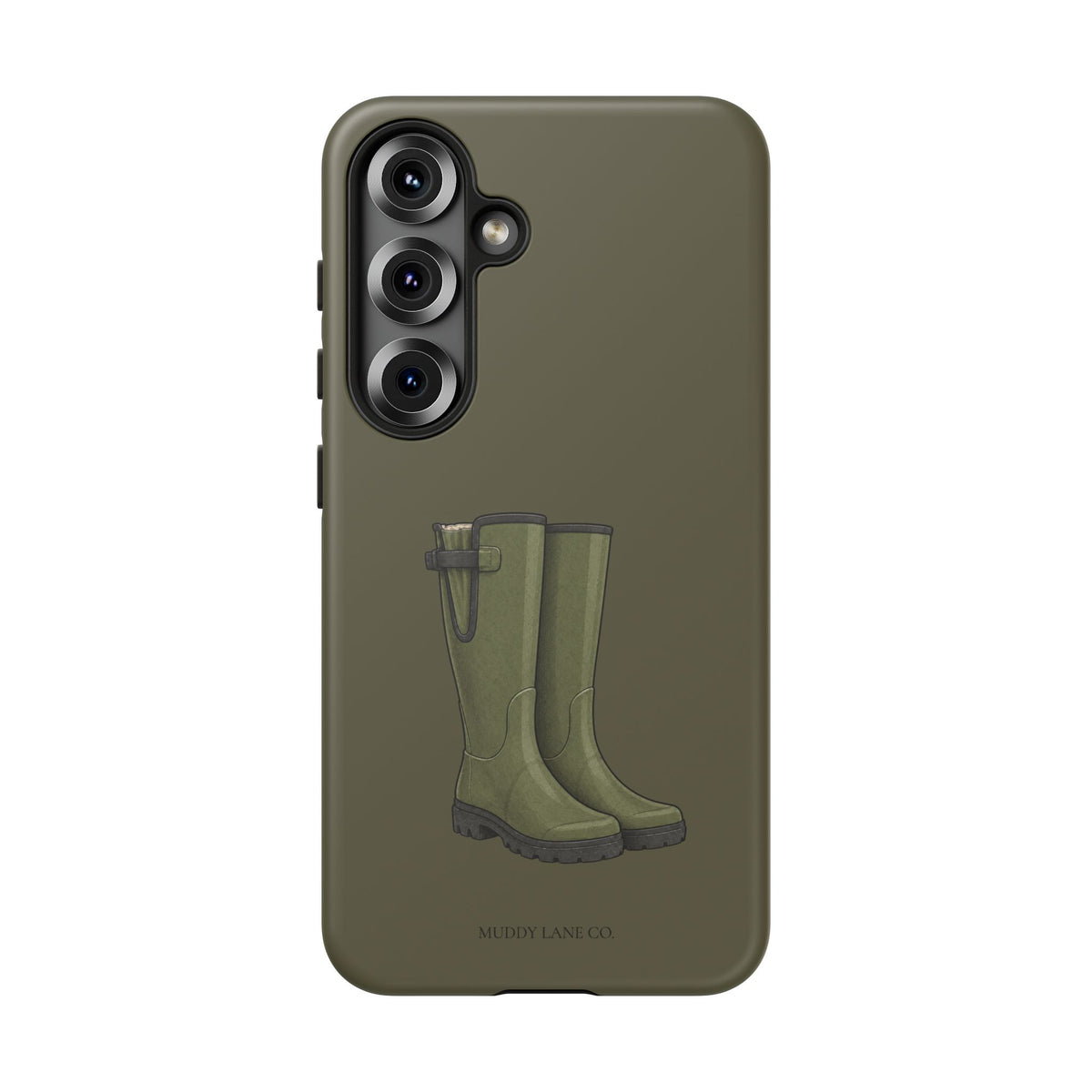 Wellies Tough Phone Case in Muddy Green Matte