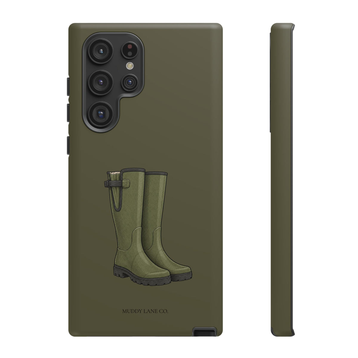 Wellies Tough Phone Case in Muddy Green Matte