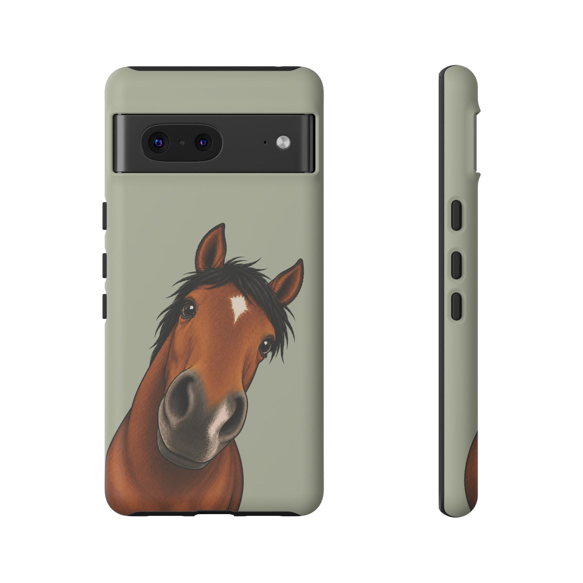 Boop Horse Tough Phone Case in Light Sage Matte