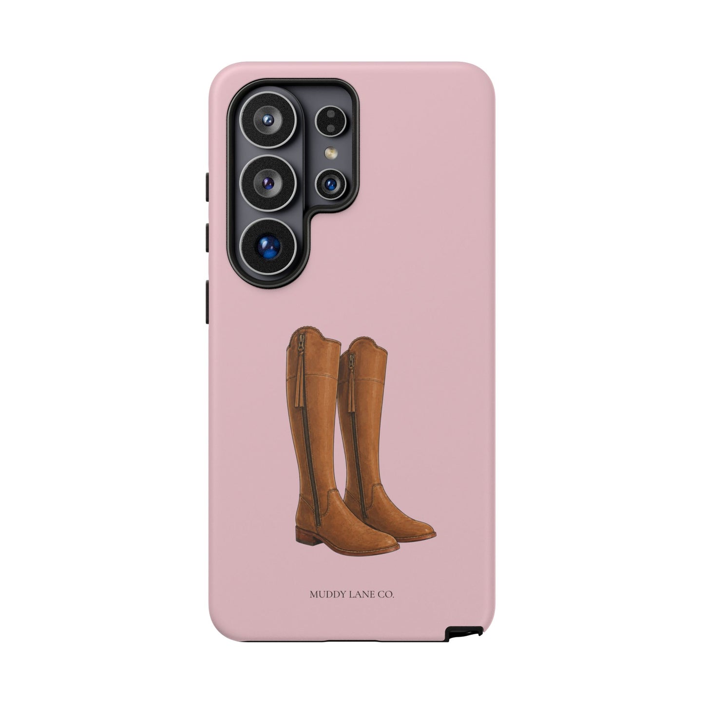 Riding Boots Tough Phone Case in Soft Rosette Pink Matte