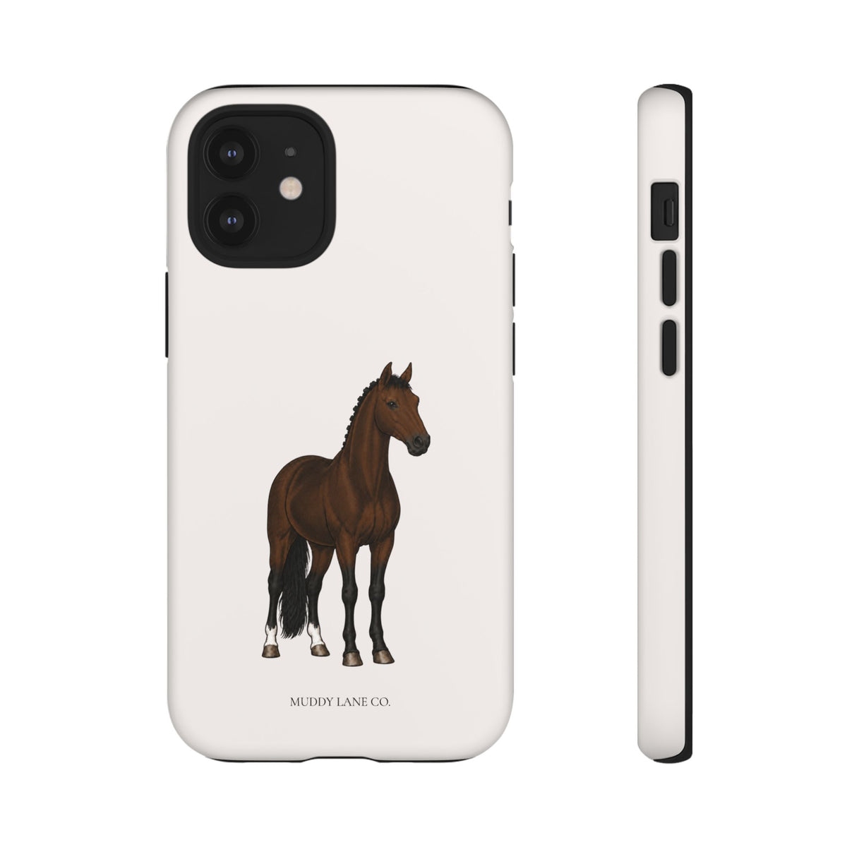 Bay Horse Tough Phone Case in Warm Cream Matte