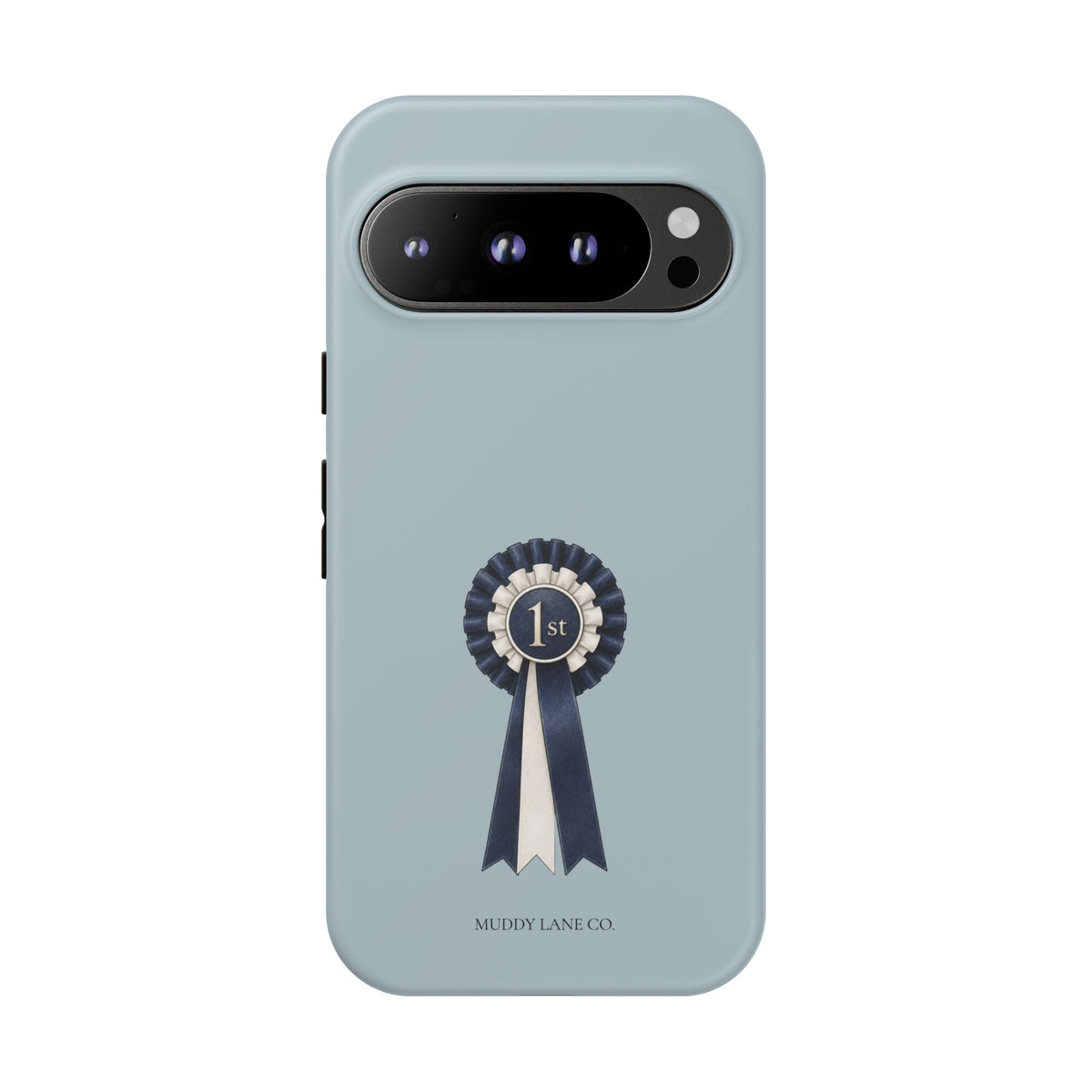 Rosette Tough Phone Case in Dusty Blue Matte
