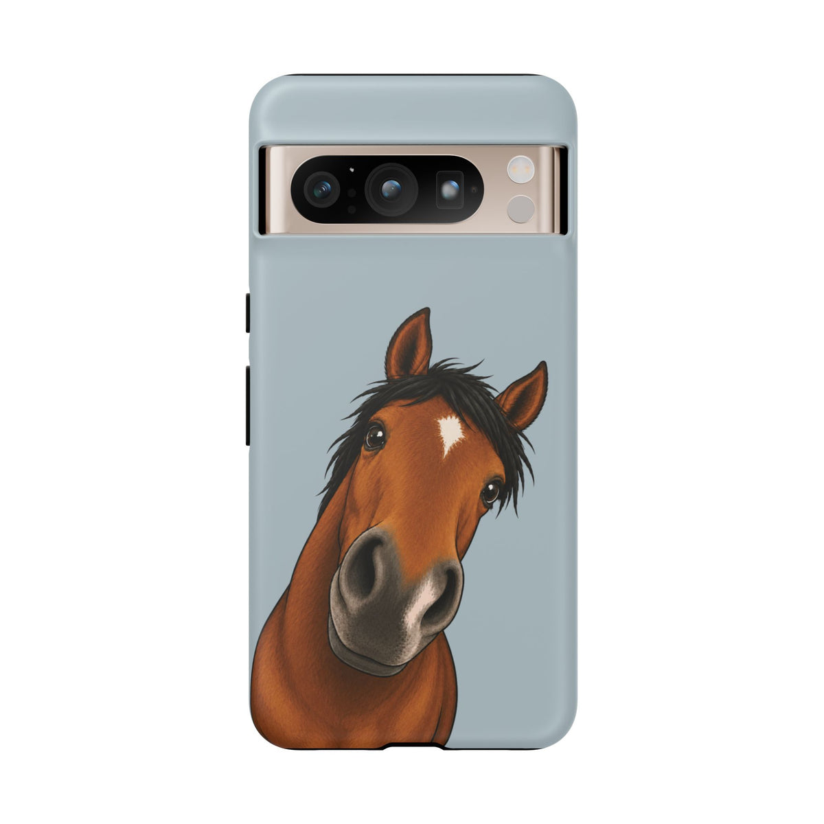 Boop Horse Tough Phone Case in Dusty Blue Matte