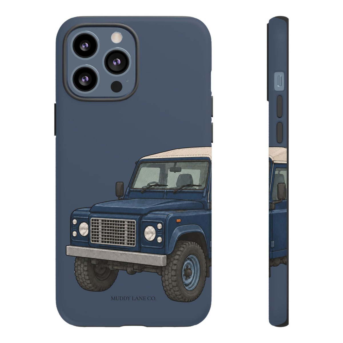 Blue Classic 4x4 Close-Up Tough Phone Case in Deep Navy Matte