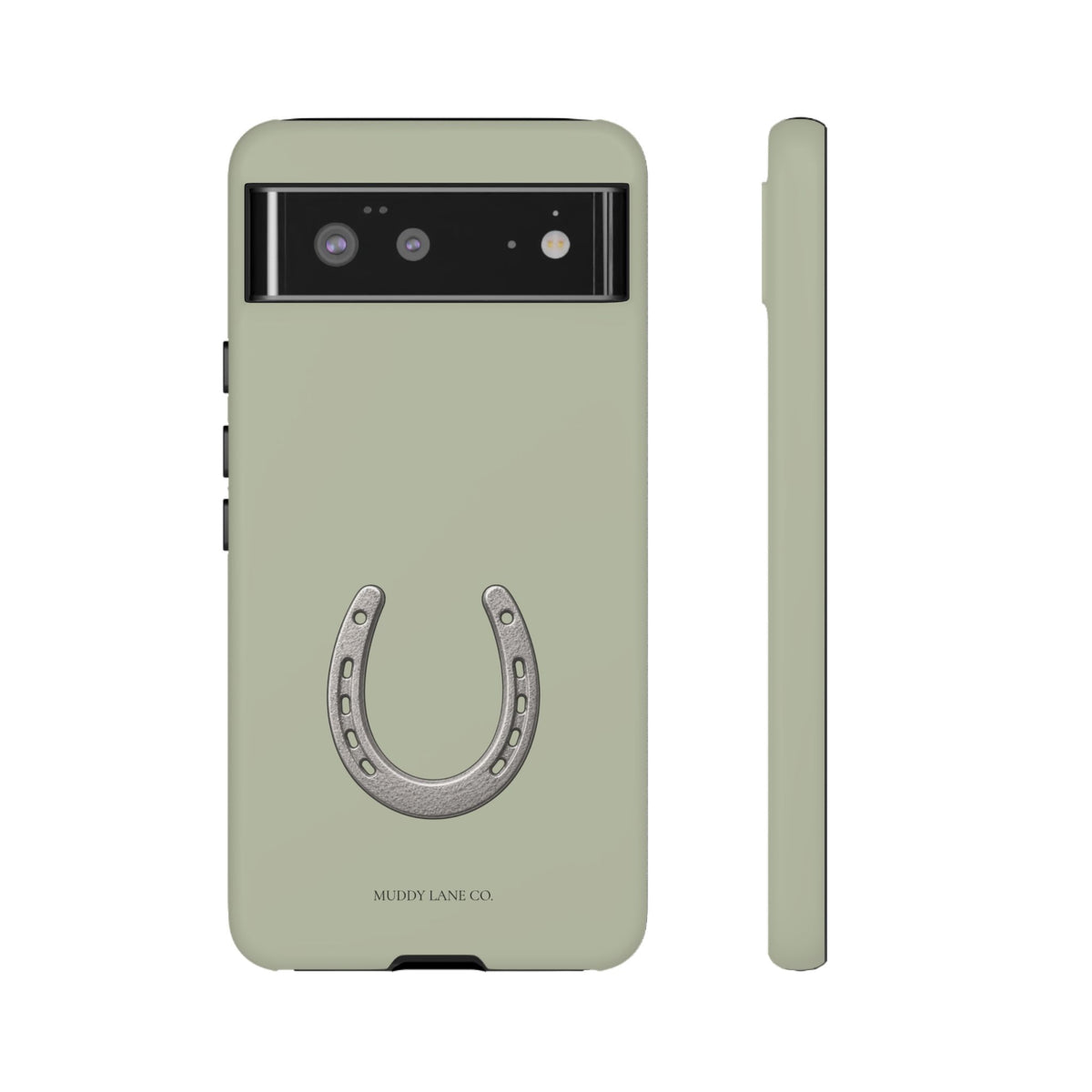 Horseshoe Tough Phone Case in Light Sage Matte