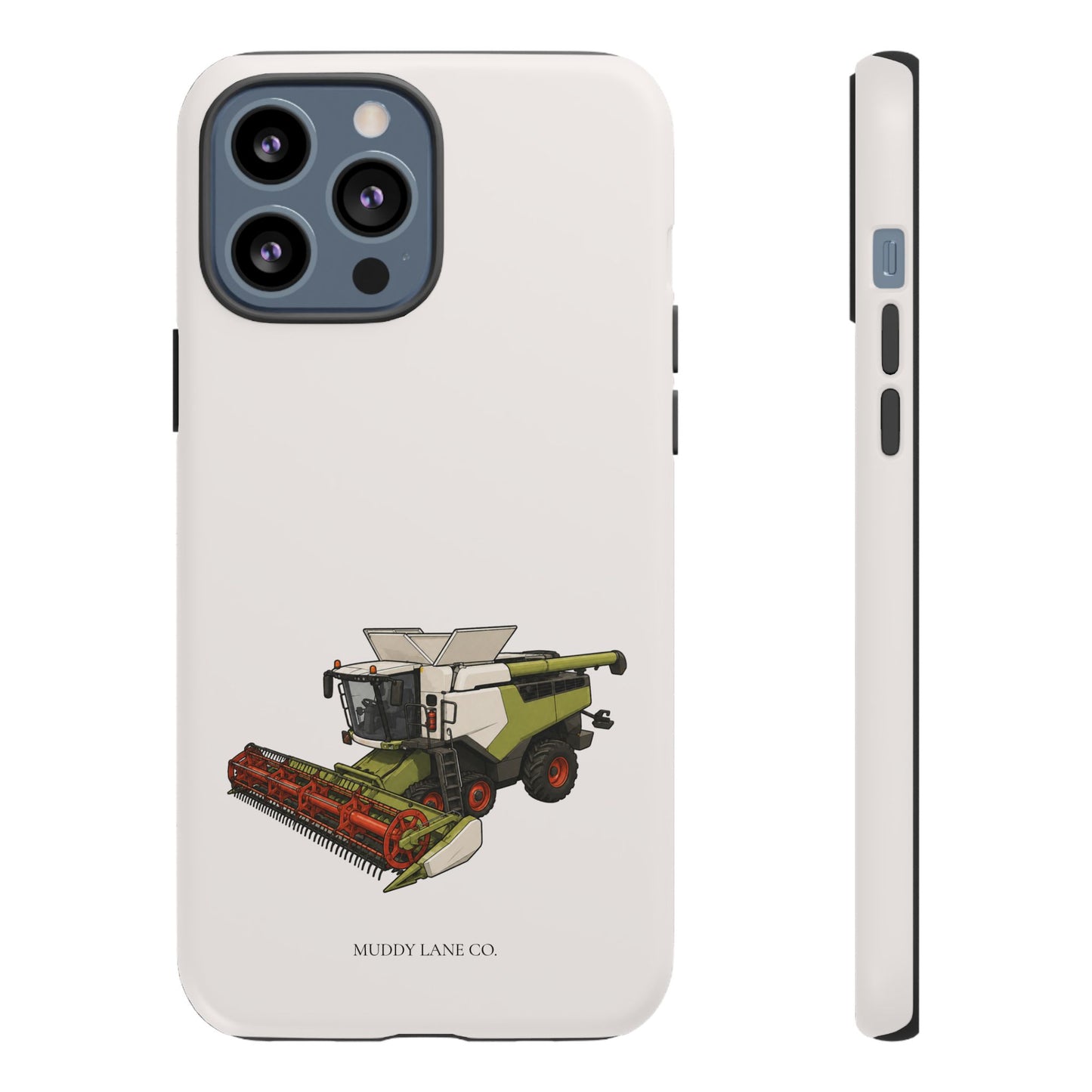 Combine Harvester Tough Phone Case in Warm Cream Matte
