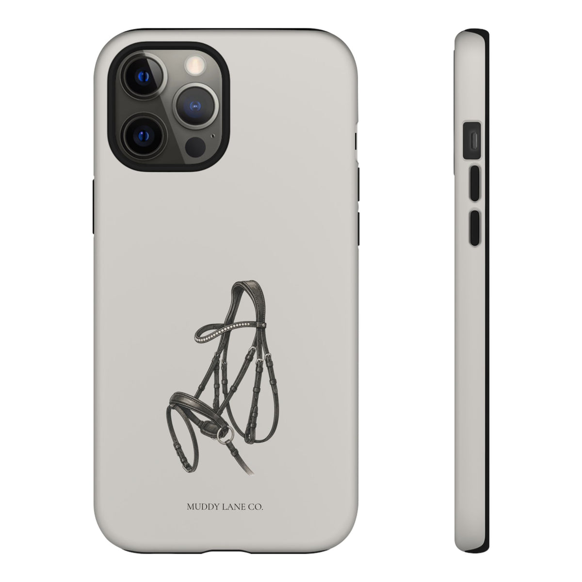Bridle Tough Phone Case in Soft Grey Matte