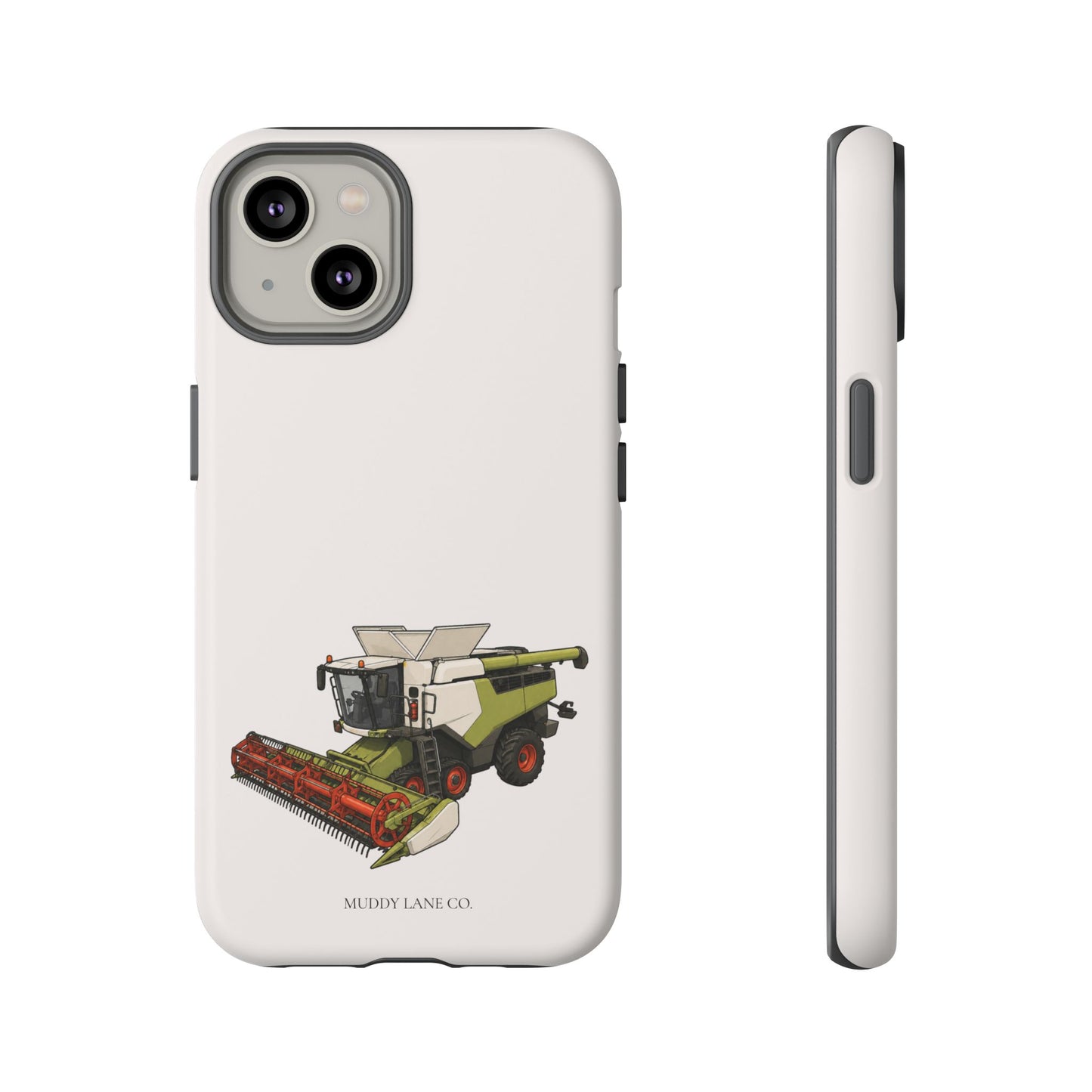 Combine Harvester Tough Phone Case in Warm Cream Matte