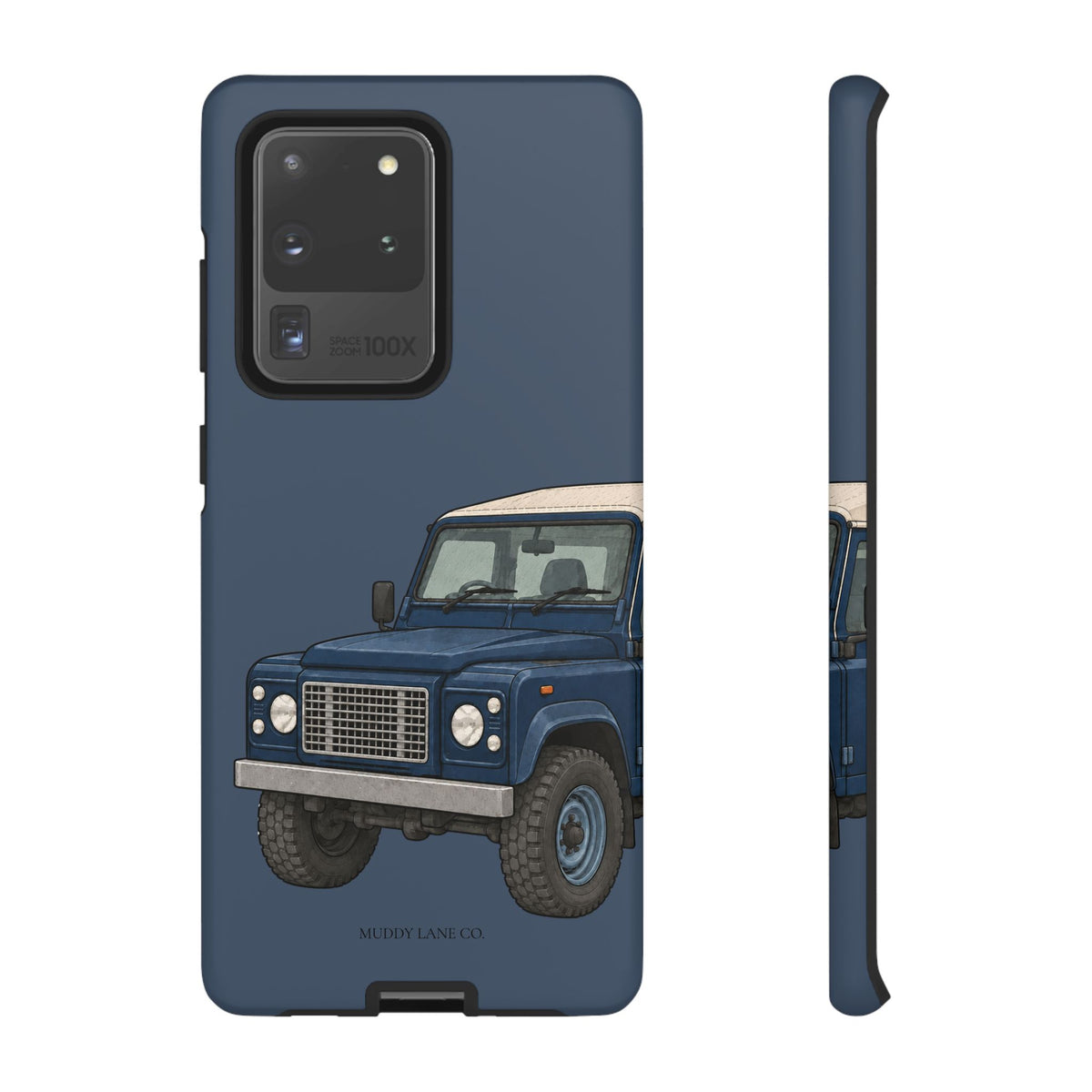 Blue Classic 4x4 Close-Up Tough Phone Case in Deep Navy Matte
