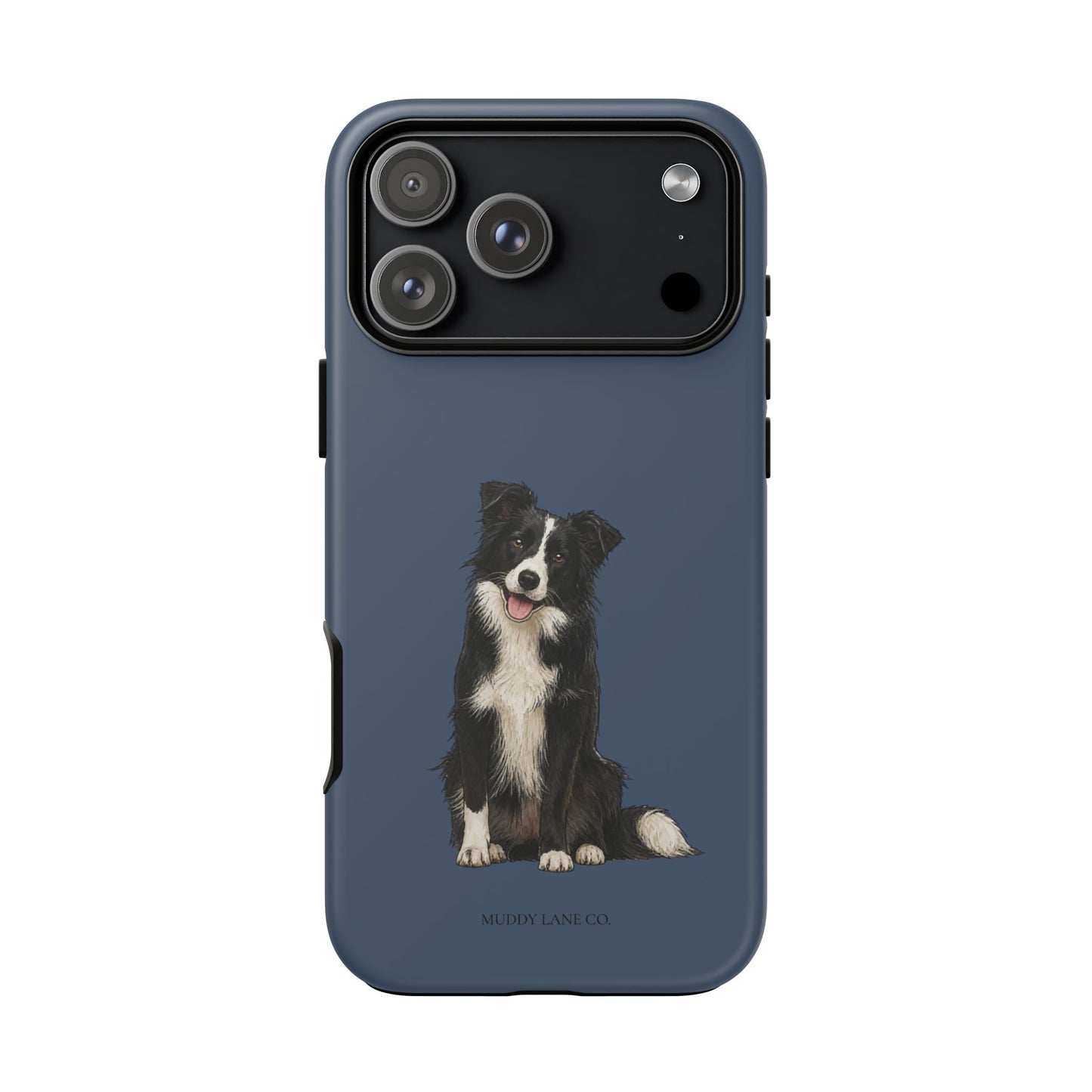 Border Collie Tough Phone Case in Deep Navy Matte