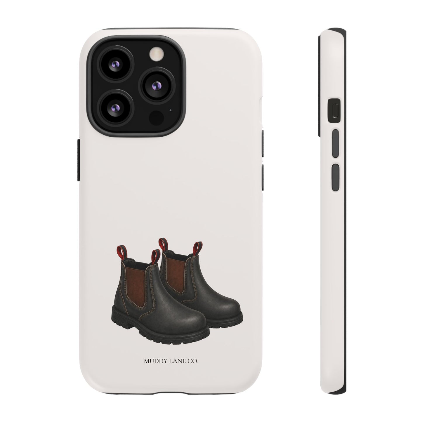 Yard Boots Tough Phone Case in Warm Cream Matte