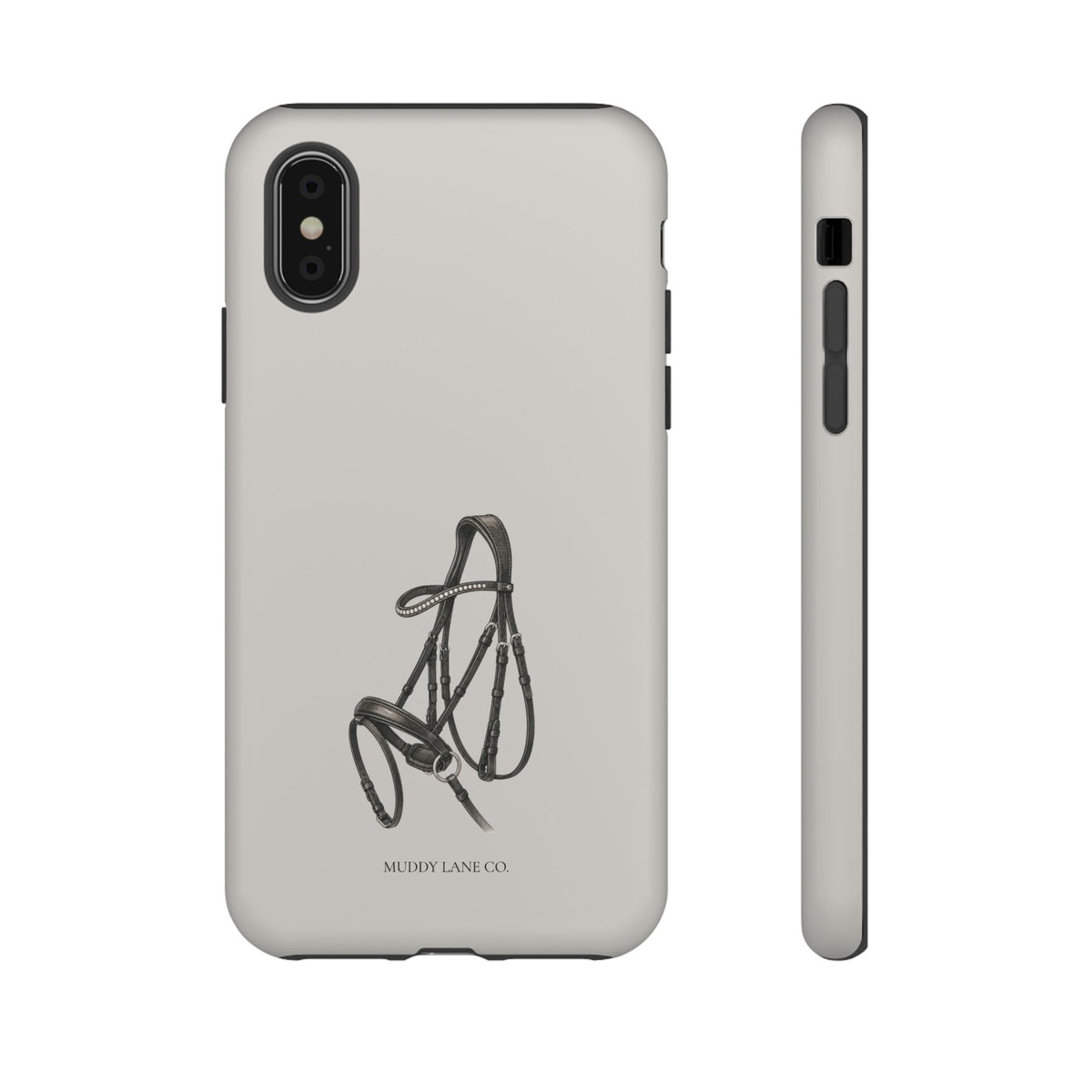 Horse Bridle phone case in Soft Grey by Muddy Lane Co, photo 4