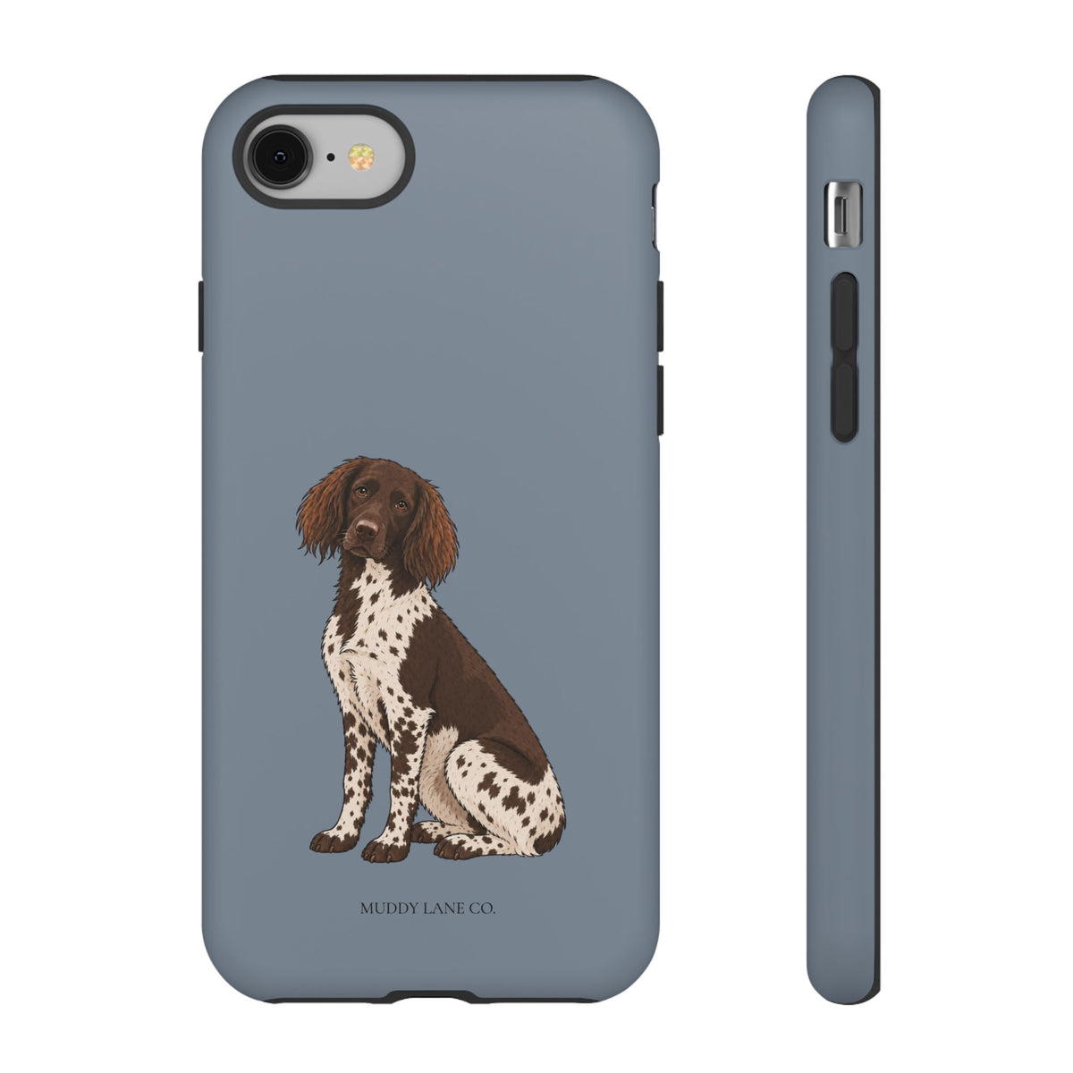 Spaniel phone case in Smoke Blue by Muddy Lane Co, photo 2