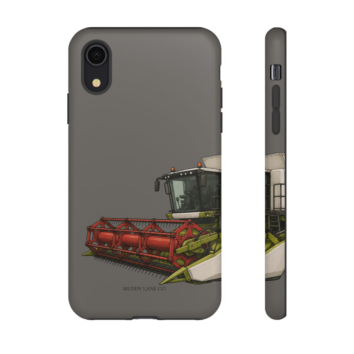 Combine Harvester phone case in Dark Grey by Muddy Lane Co, photo 5