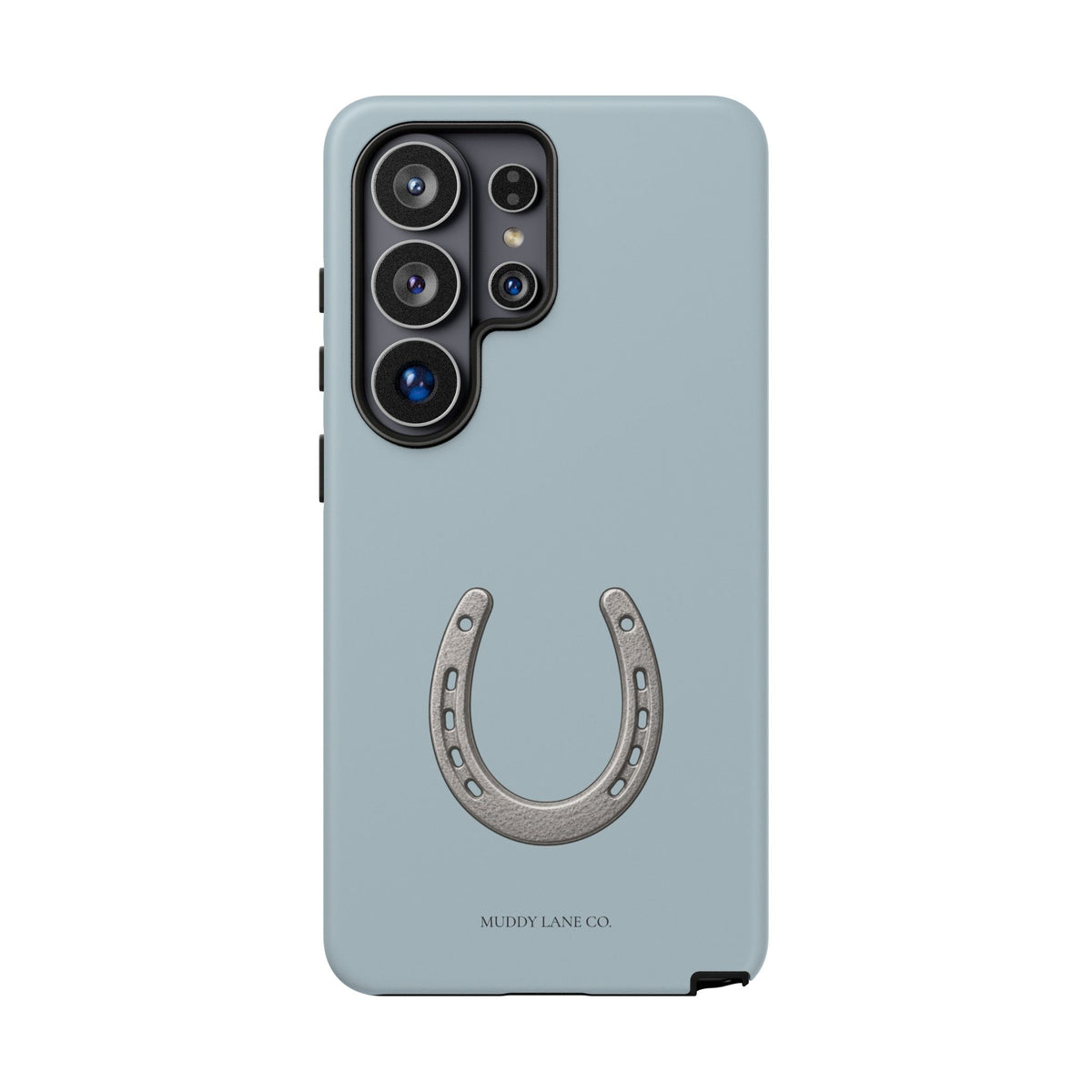Horseshoe Tough Phone Case in Dusty Blue Matte