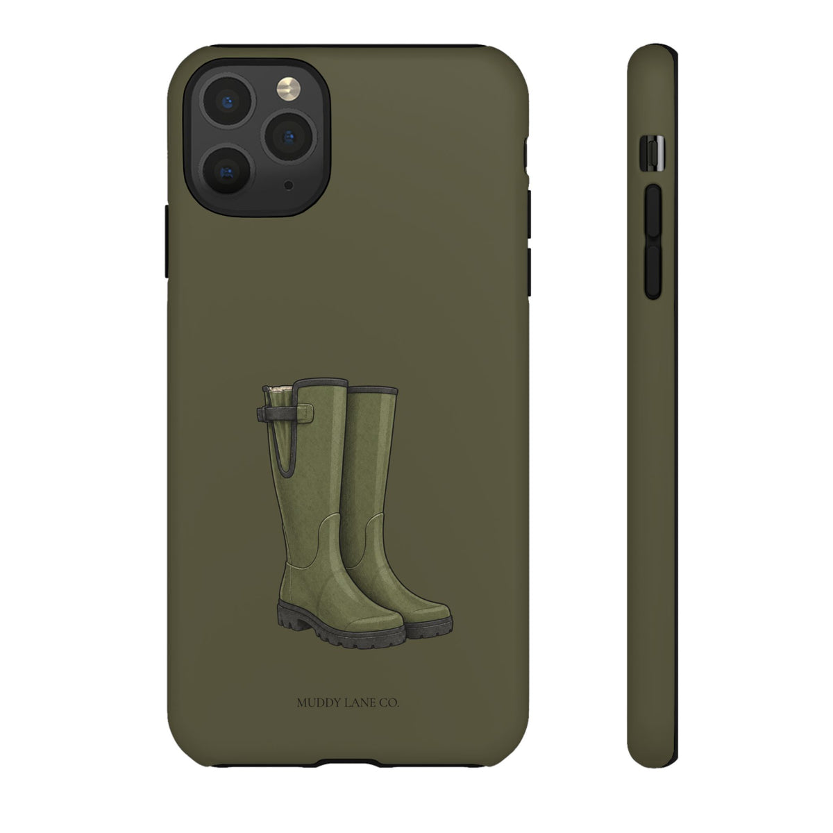 Wellies Tough Phone Case in Muddy Green Matte