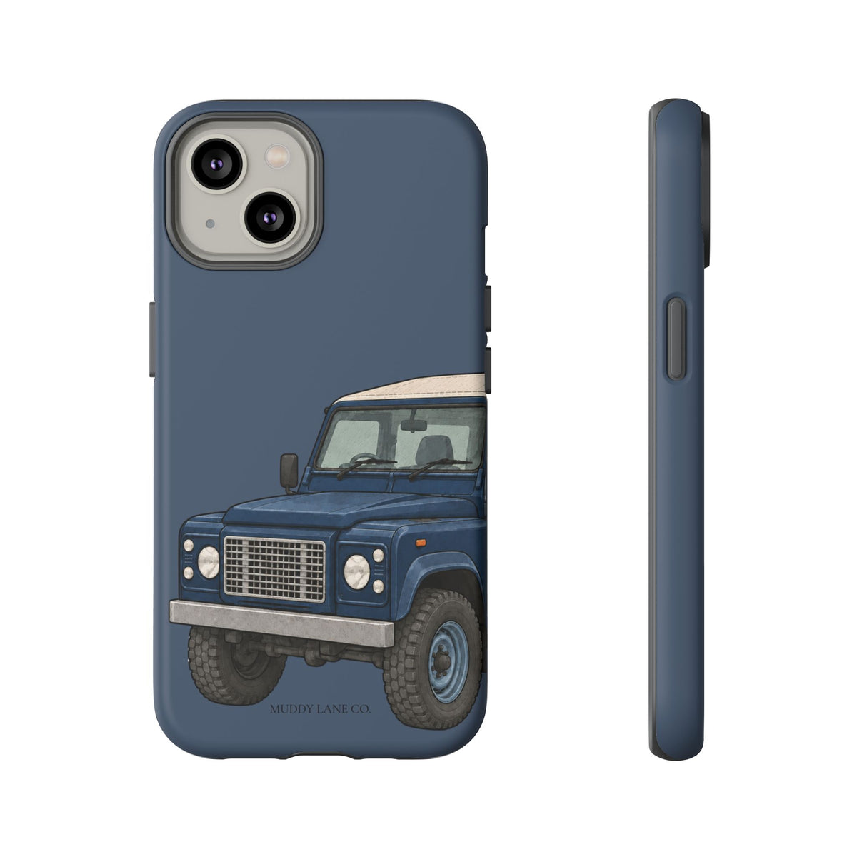 Blue Classic 4x4 Close-Up Tough Phone Case in Deep Navy Matte