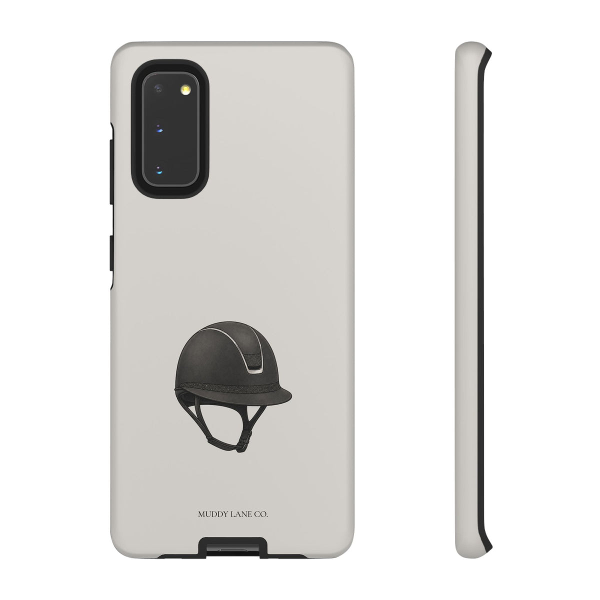 Riding Helmet Tough Phone Case in Soft Grey Matte