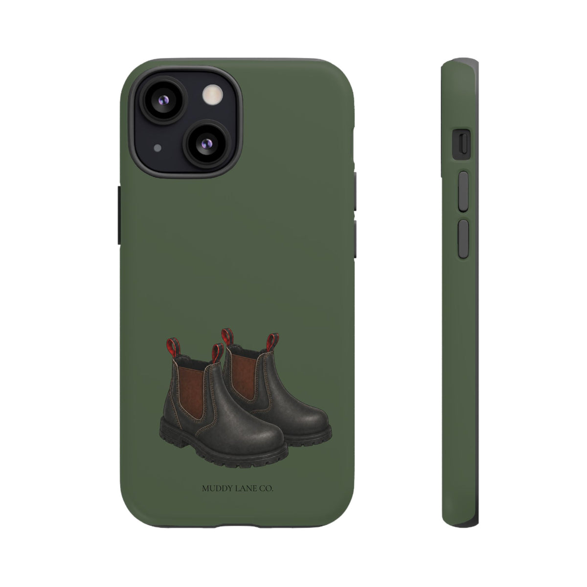 Yard Boots Tough Phone Case in Forest Green Matte