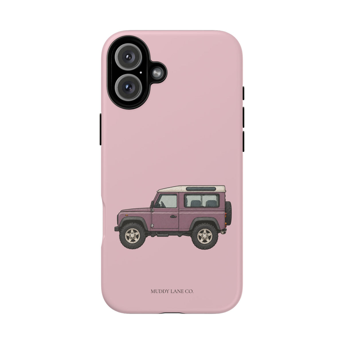 Pink Classic 4x4 Tough Phone Case in Soft Rosette Pink Matte