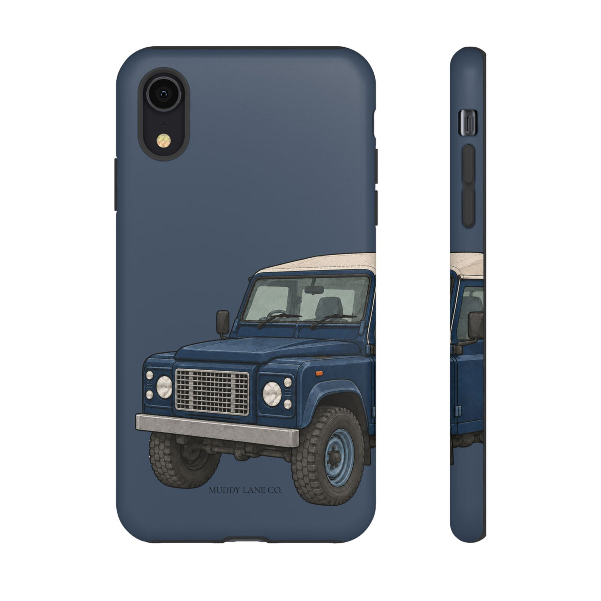 Blue Classic 4x4 Close-Up phone case in Deep Navy by Muddy Lane Co, photo 5