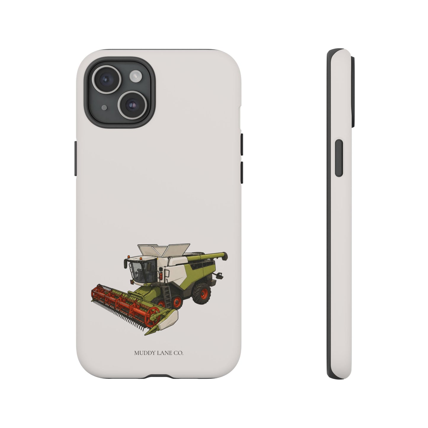 Combine Harvester Tough Phone Case in Warm Cream Matte