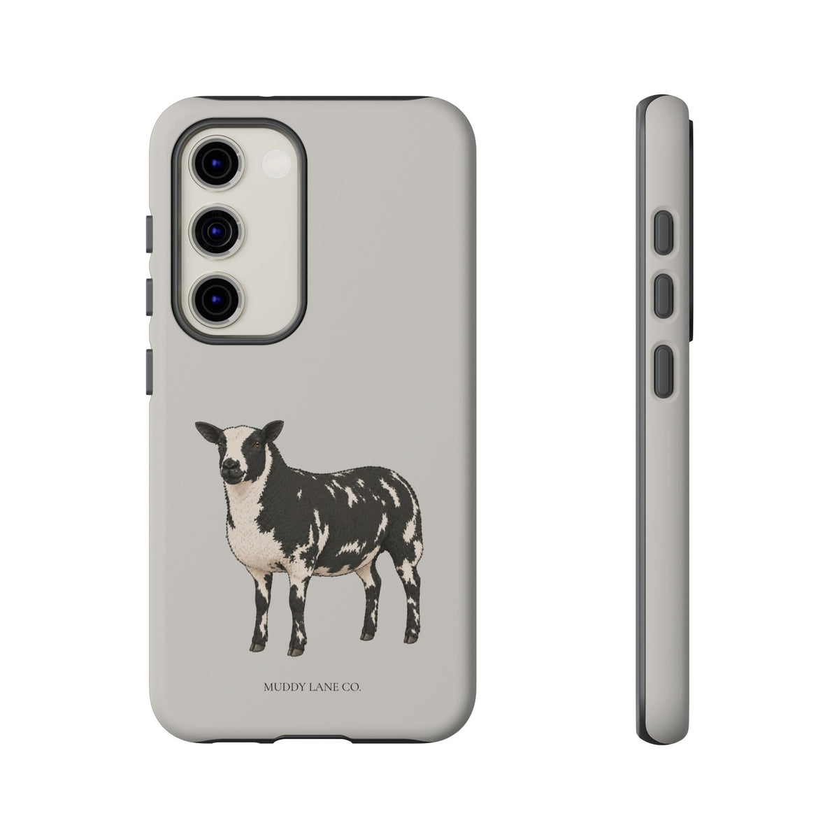 Dutch Spotted Sheep Tough Phone Case in Soft Grey Matte