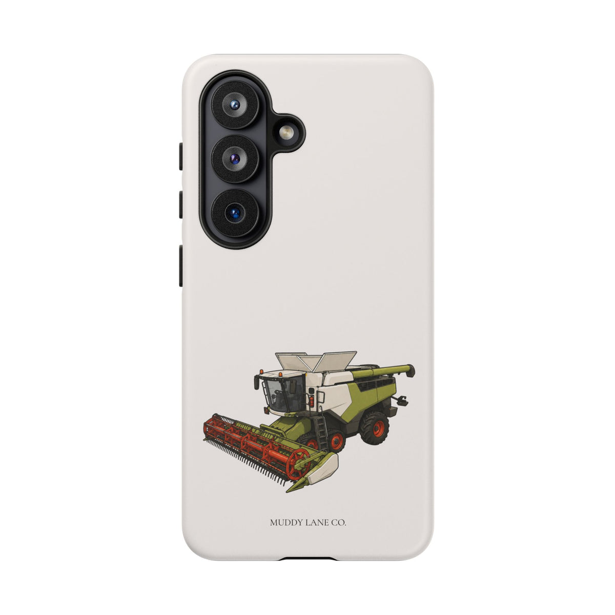 Combine Harvester Tough Phone Case in Warm Cream Matte