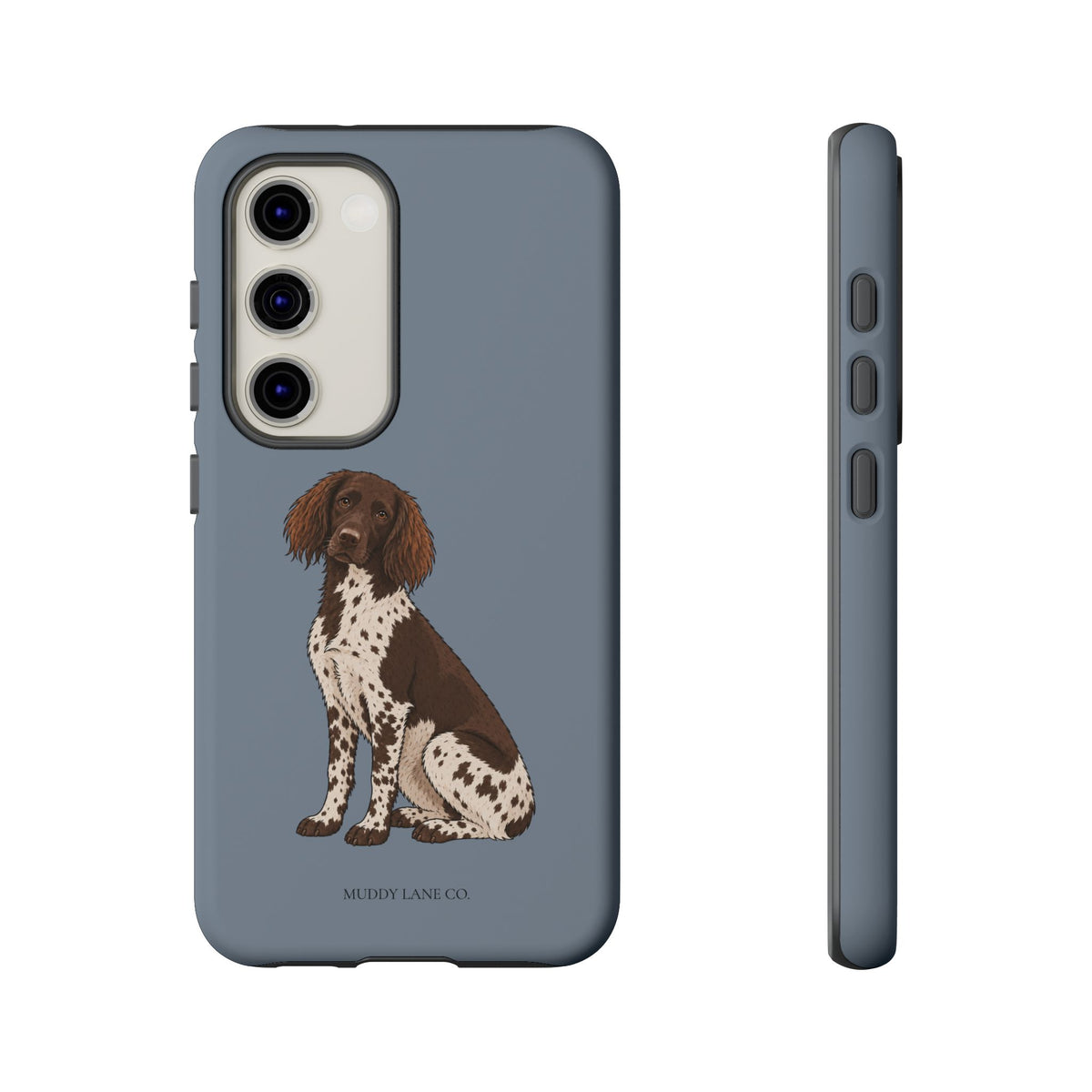 Spaniel Tough Phone Case in Smoke Blue Matte