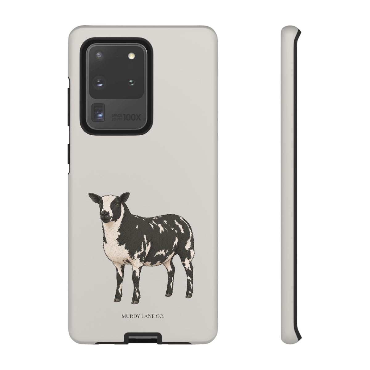 Dutch Spotted Sheep Tough Phone Case in Soft Grey Matte