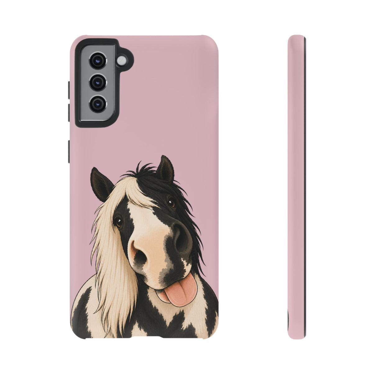 Cheeky Cob Tough Phone Case in Soft Rosette Pink Matte