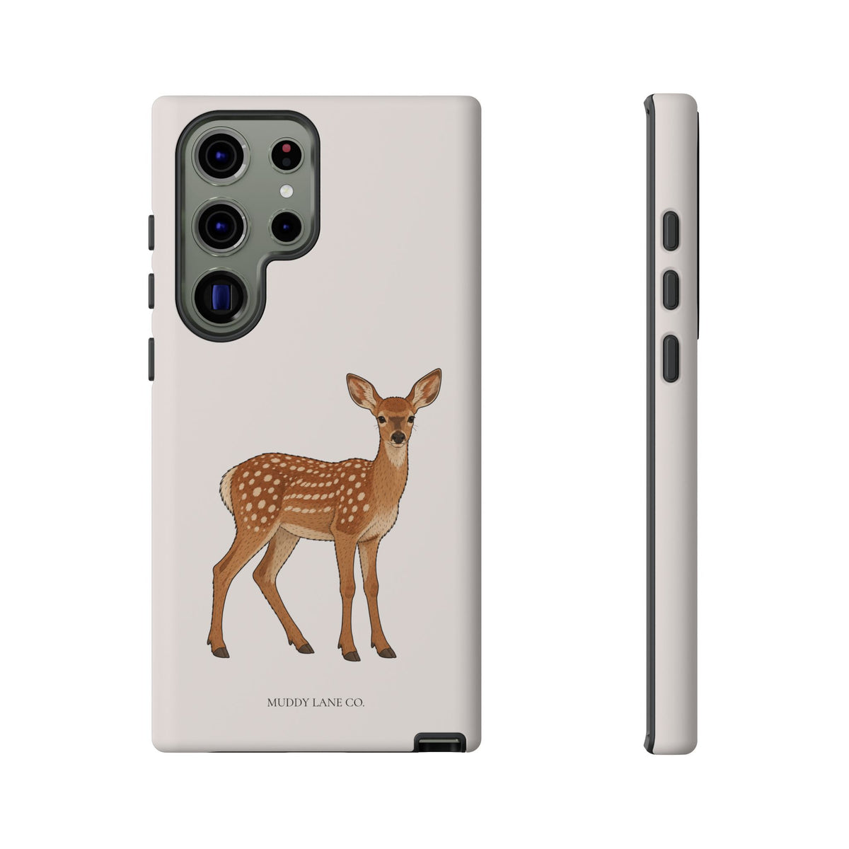 Fawn Tough Phone Case in Warm Cream Matte