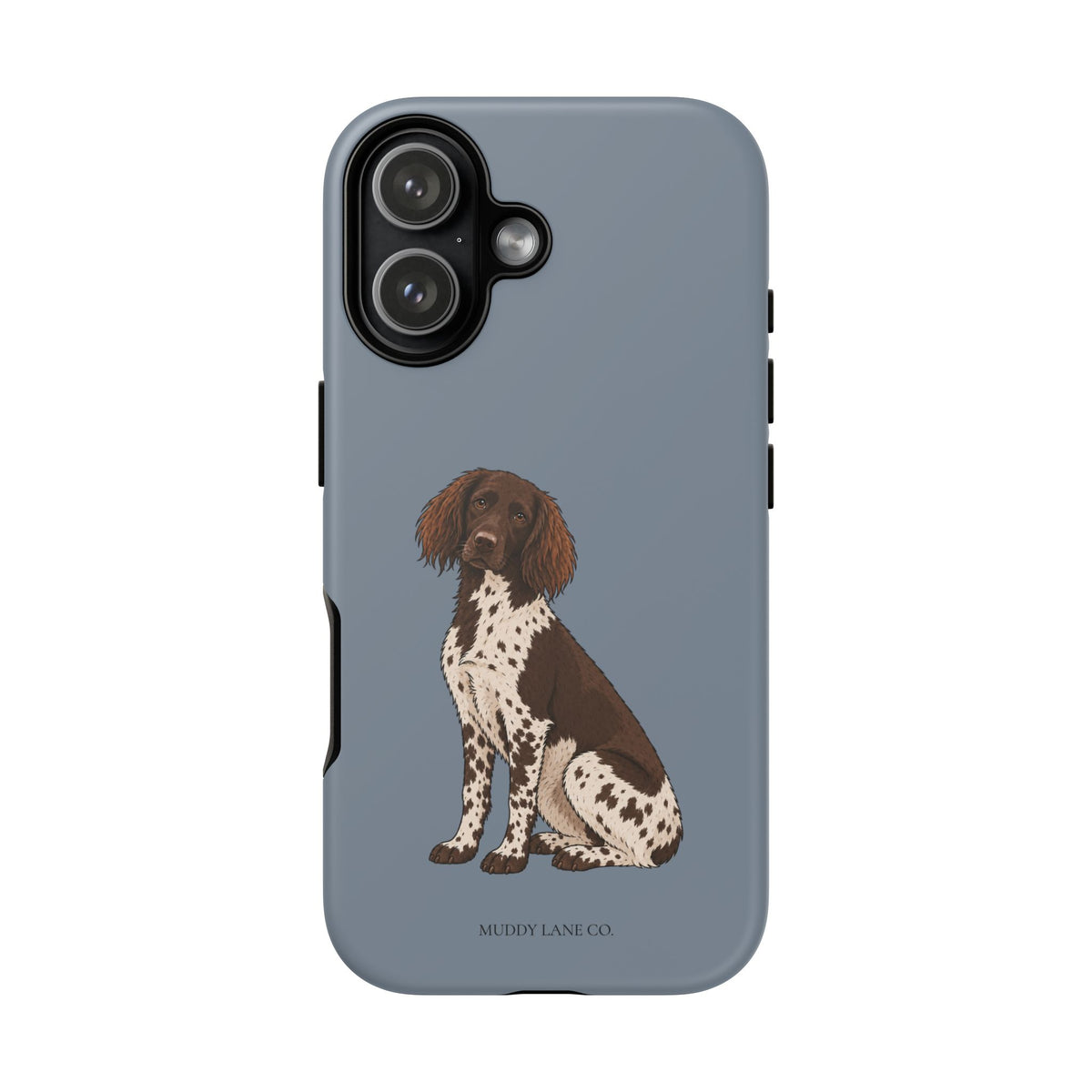 Spaniel Tough Phone Case in Smoke Blue Matte