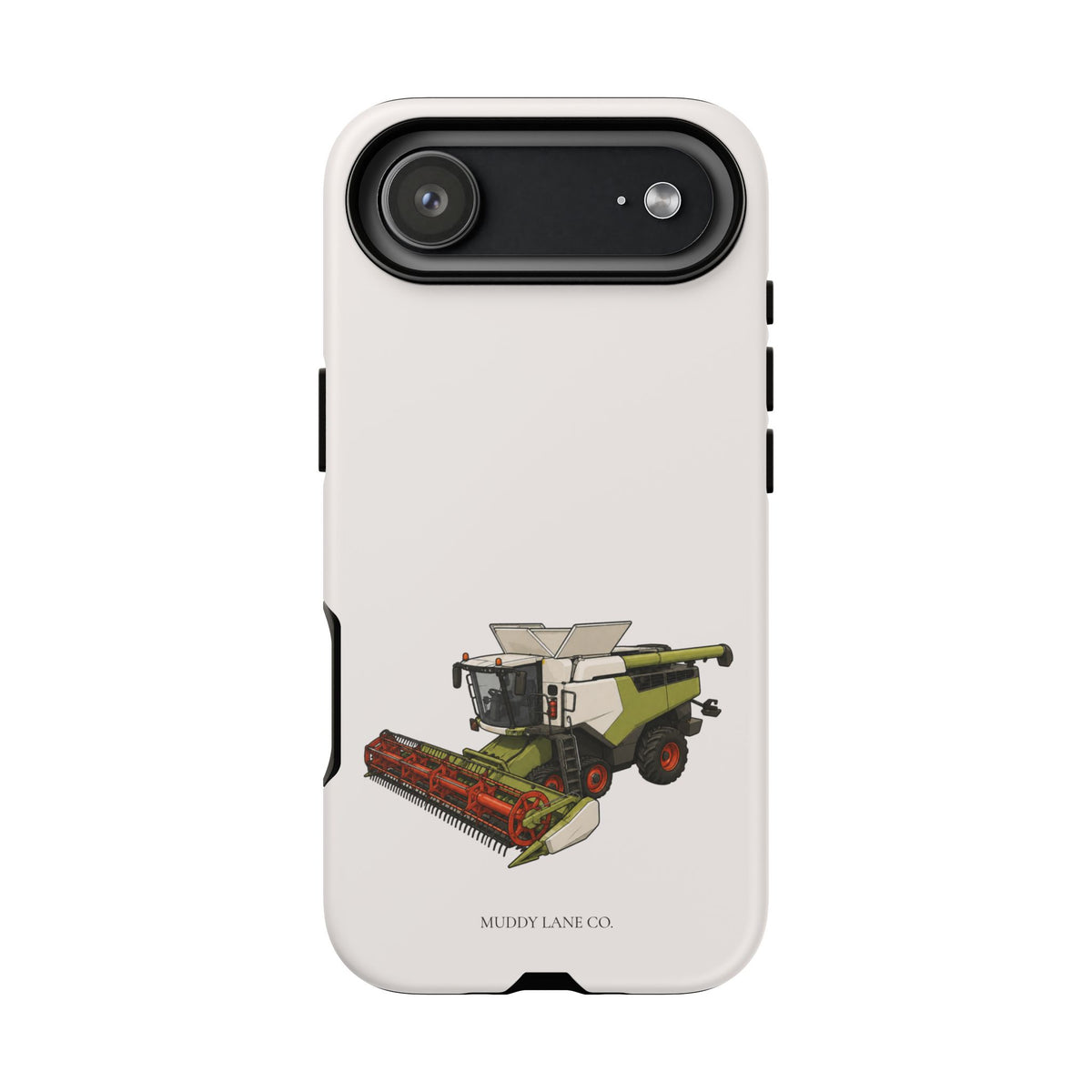 Combine Harvester Tough Phone Case in Warm Cream Matte
