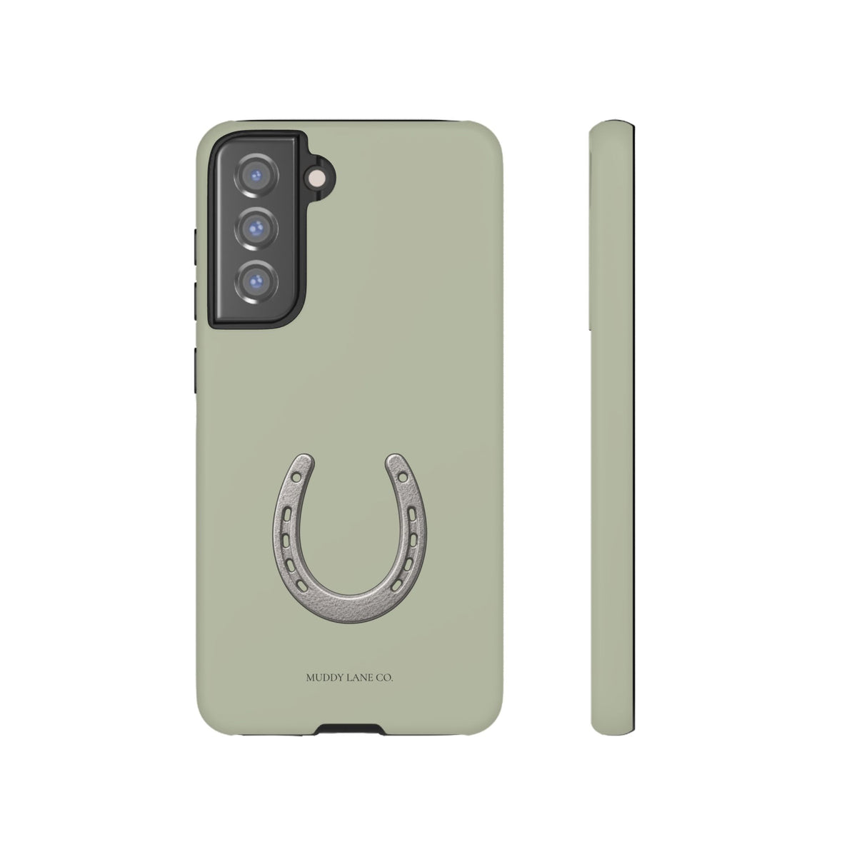 Horseshoe Tough Phone Case in Light Sage Matte
