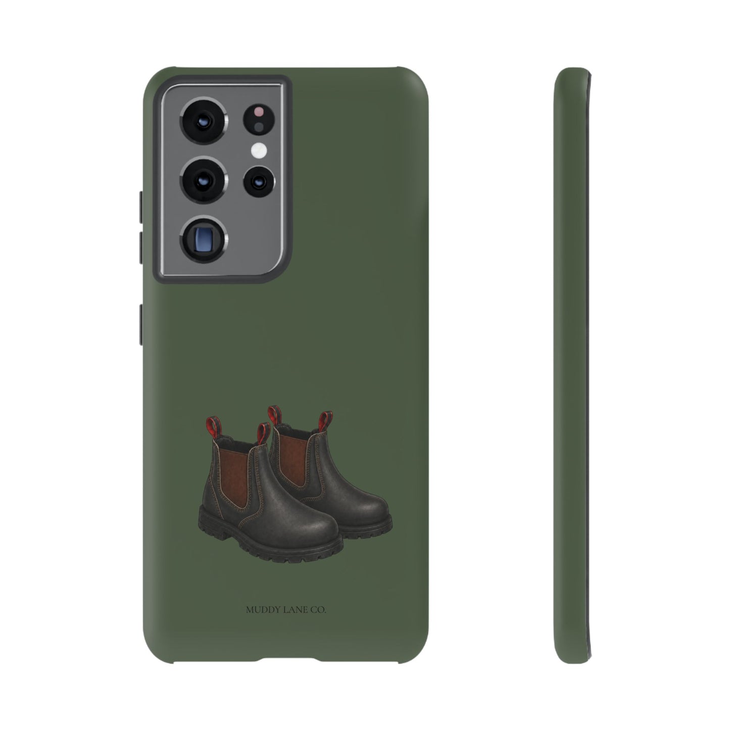 Yard Boots Tough Phone Case in Forest Green Matte