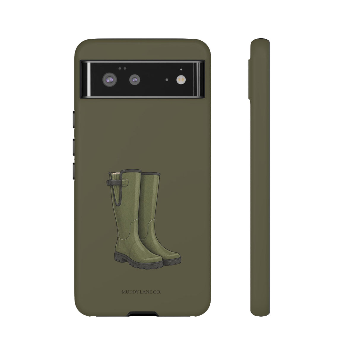 Wellies Tough Phone Case in Muddy Green Matte