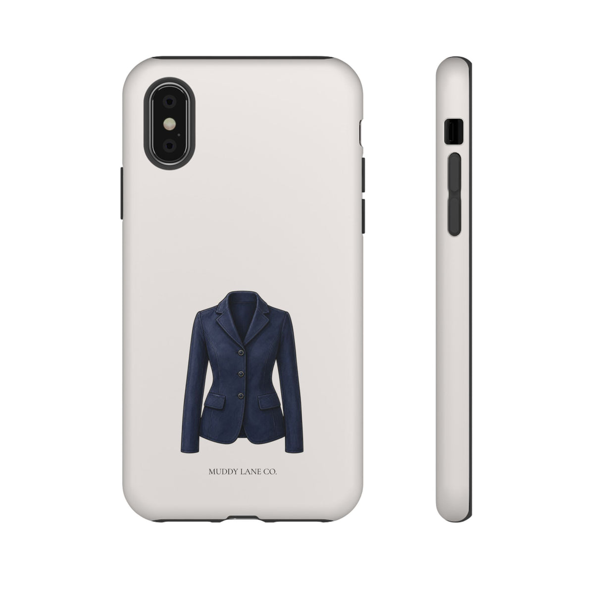 Show Jacket phone case in Warm Cream by Muddy Lane Co, photo 4