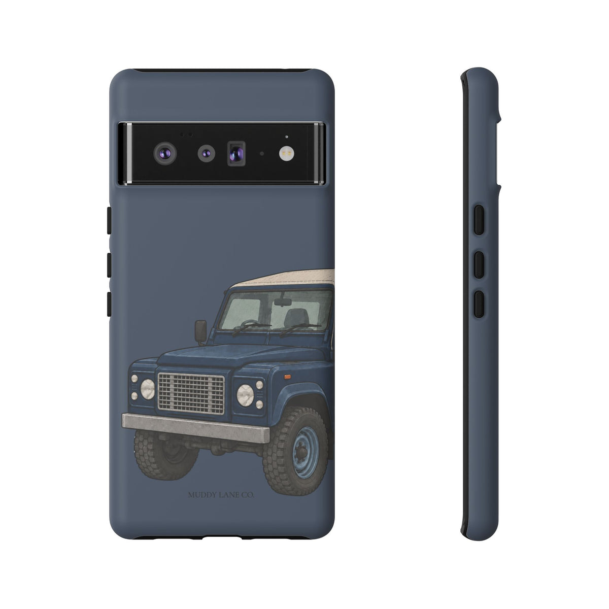 Blue Classic 4x4 Close-Up Tough Phone Case in Deep Navy Matte