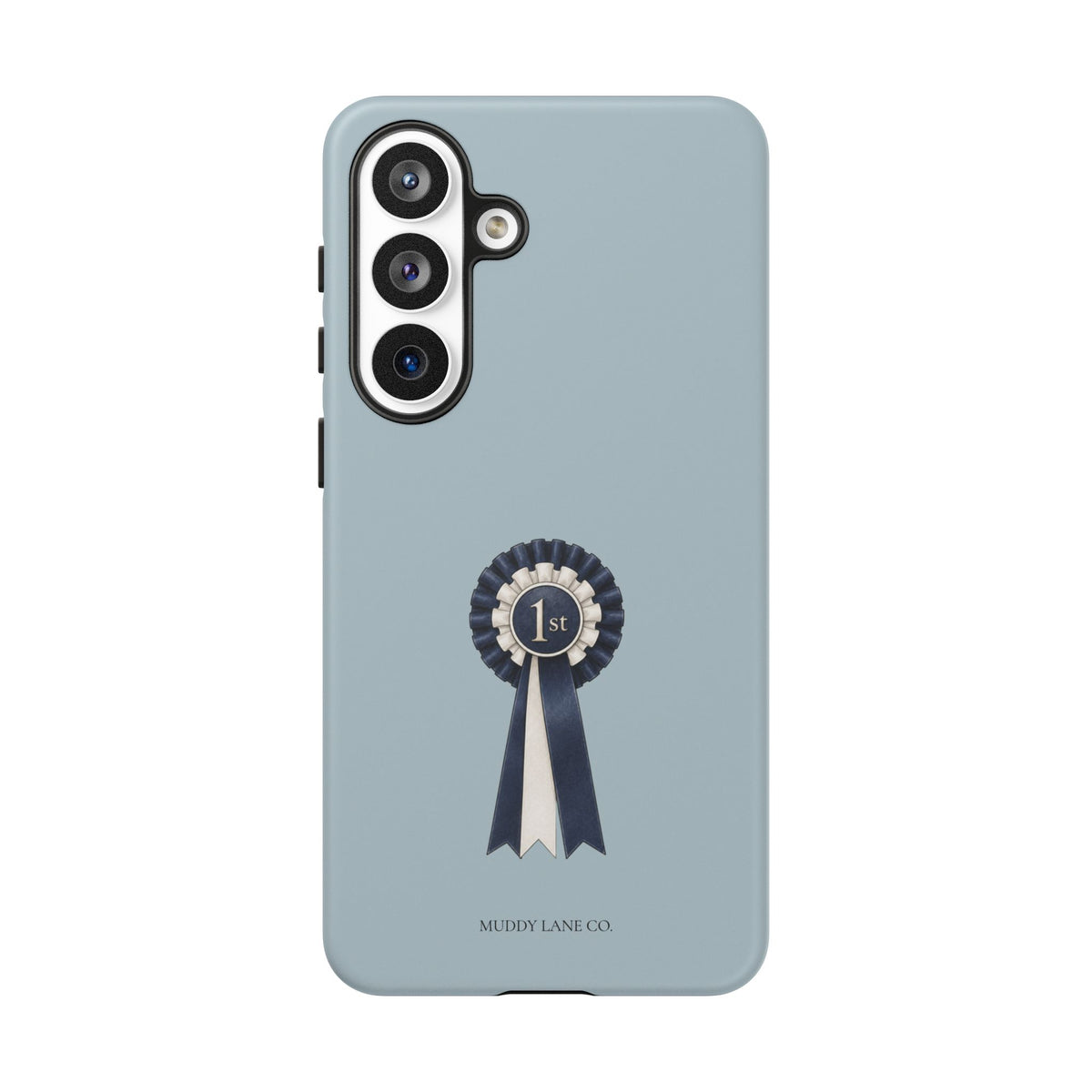 Rosette Tough Phone Case in Dusty Blue Matte