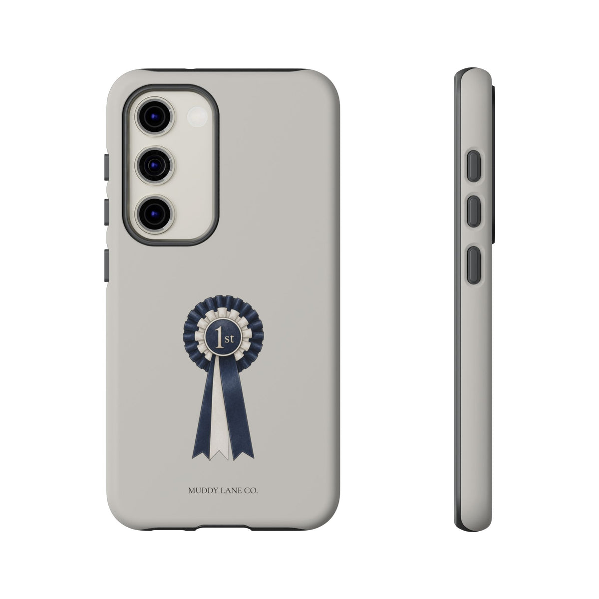 Rosette Tough Phone Case in Soft Grey Matte