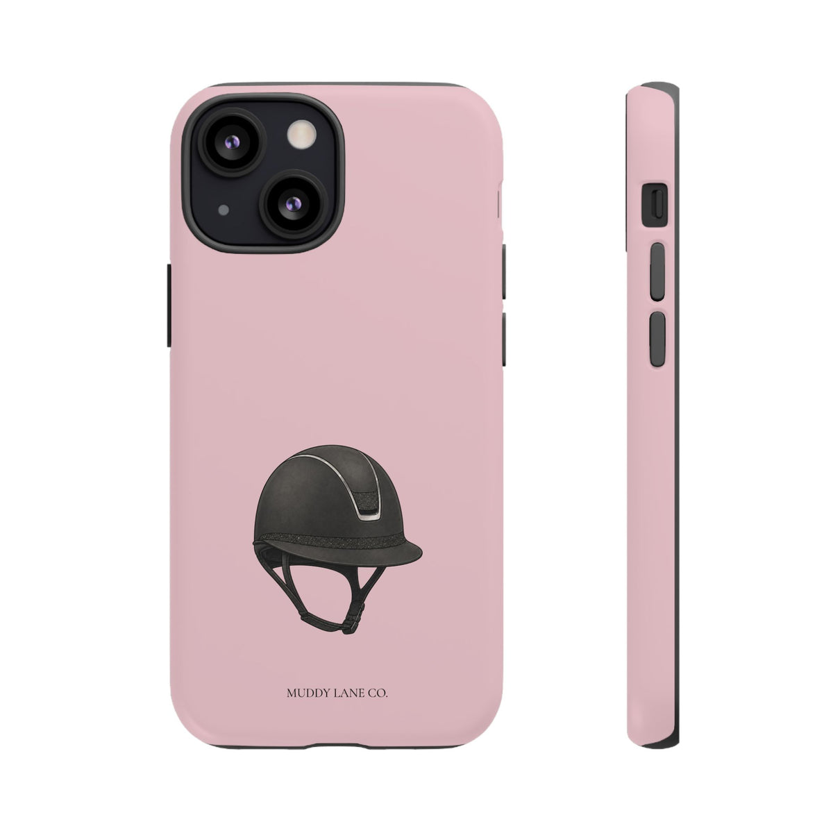 Riding Helmet Tough Phone Case in Soft Rosette Pink Matte