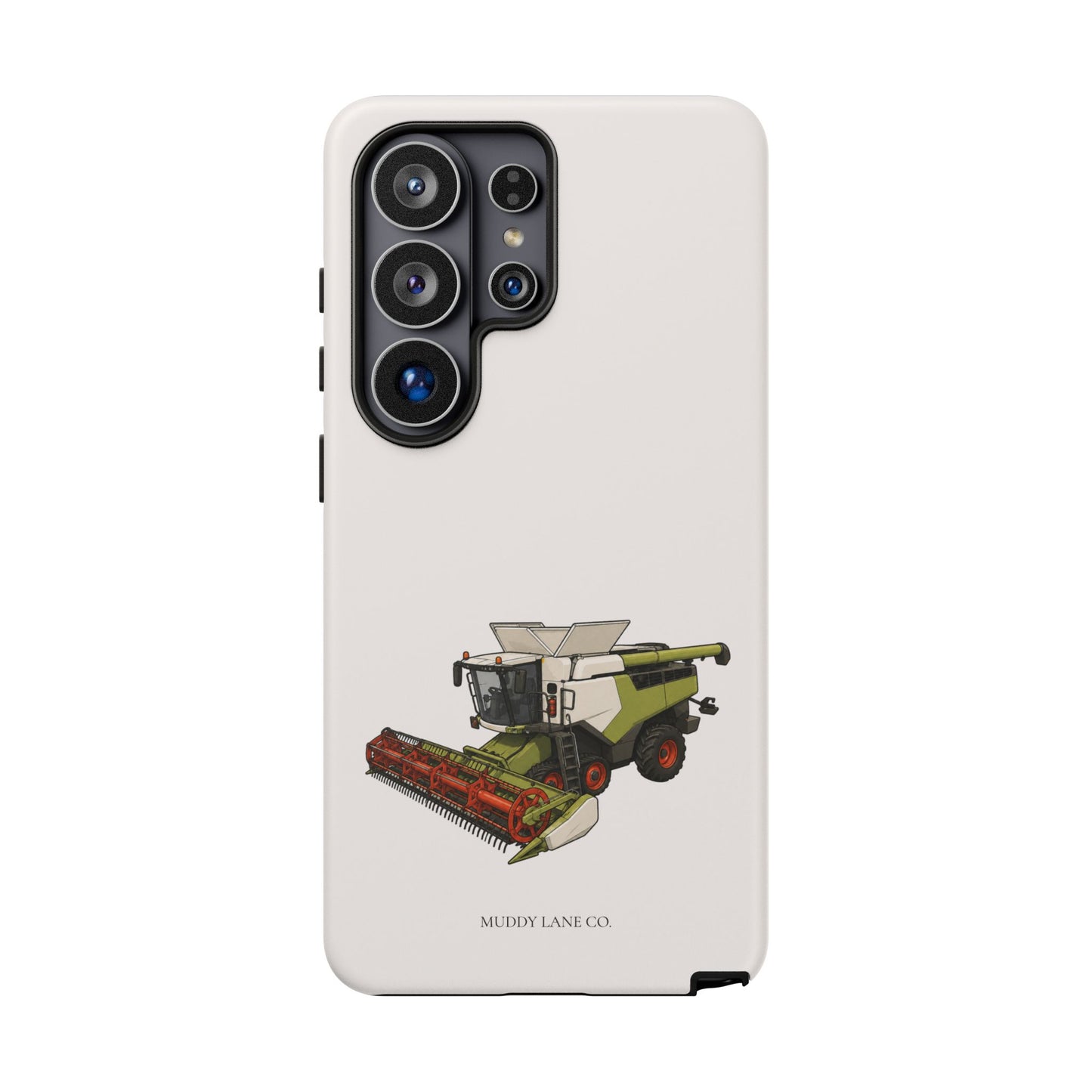Combine Harvester Tough Phone Case in Warm Cream Matte